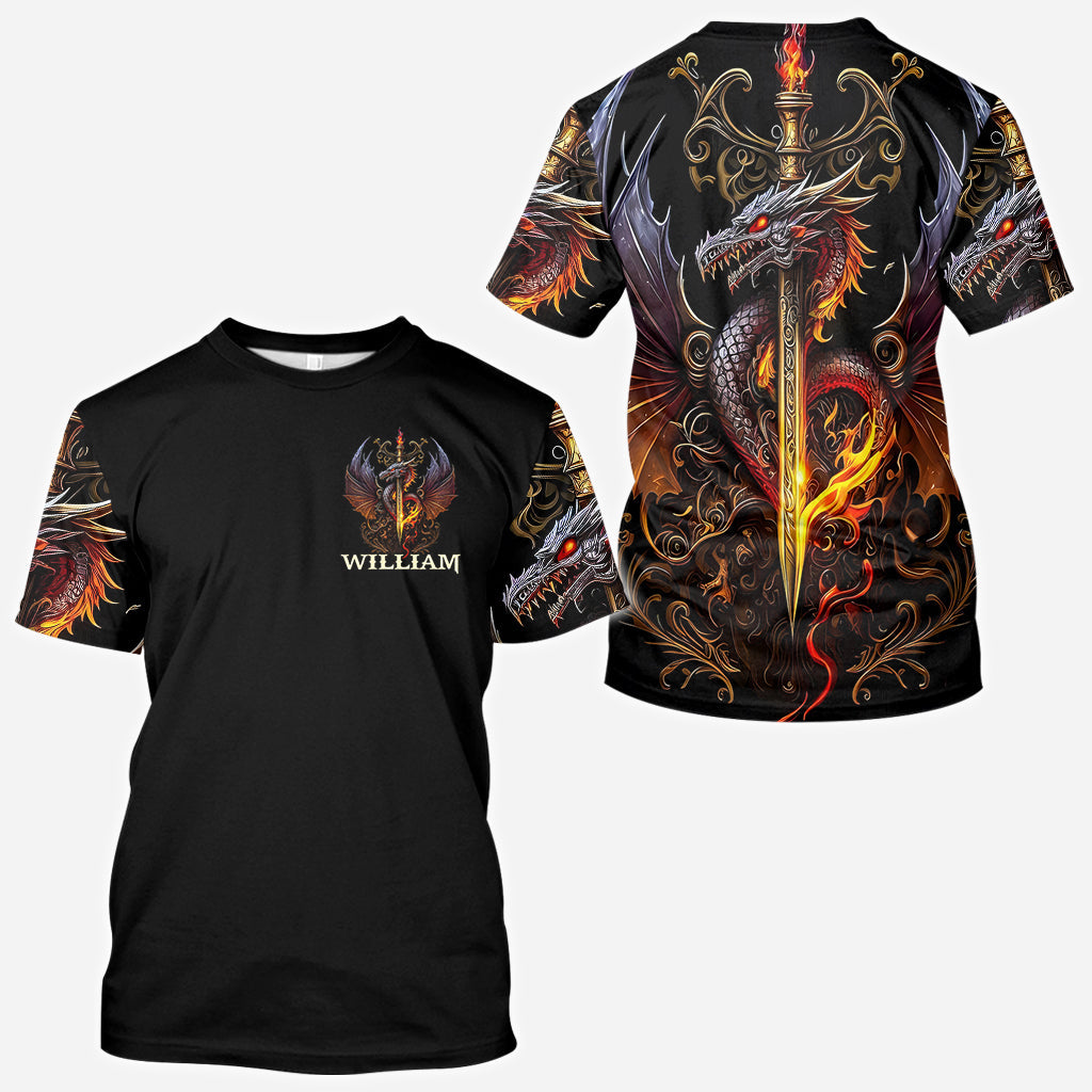 Heart Of A Dragon - Personalized Dragon All Over Shirt