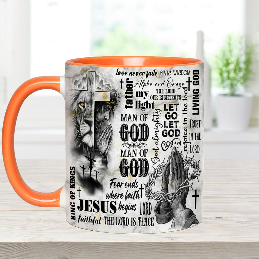 Man Of God - Personalized Christian Accent Mug