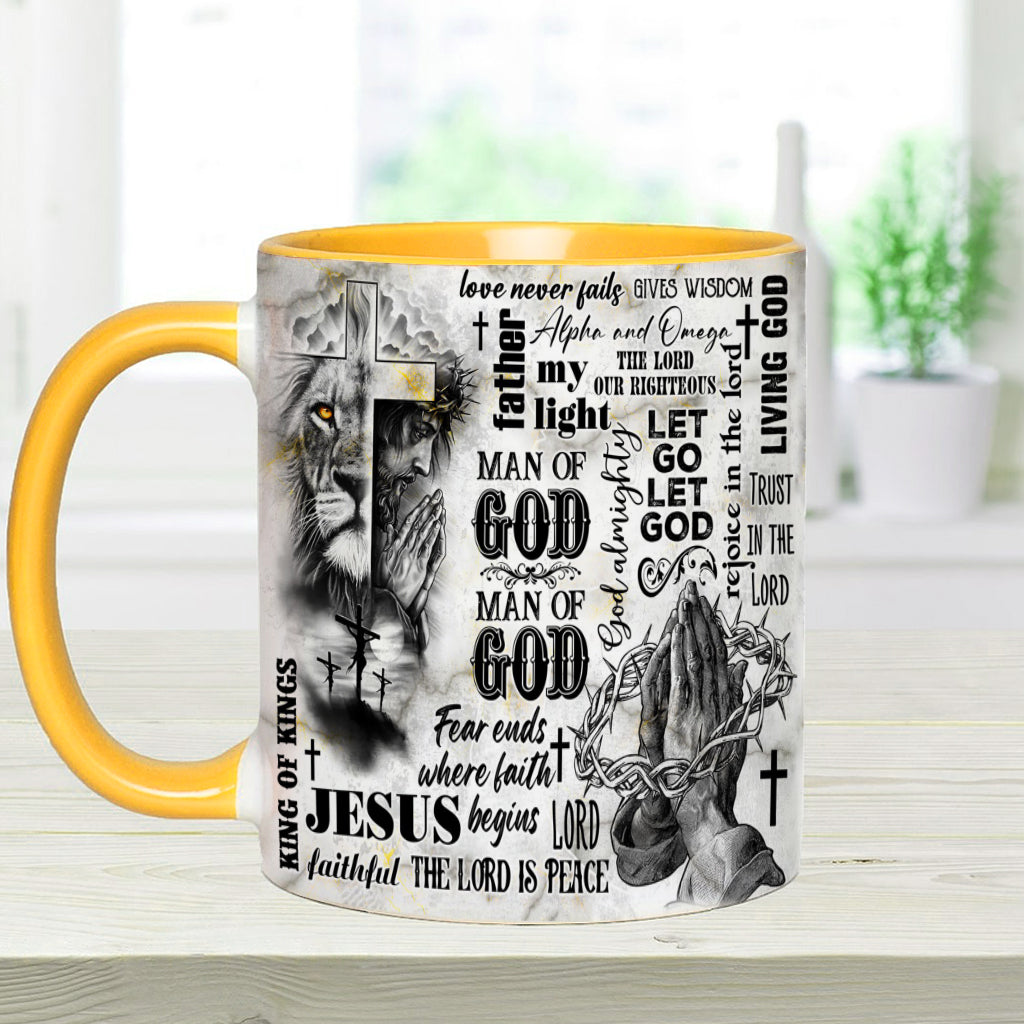 Man Of God - Personalized Christian Accent Mug