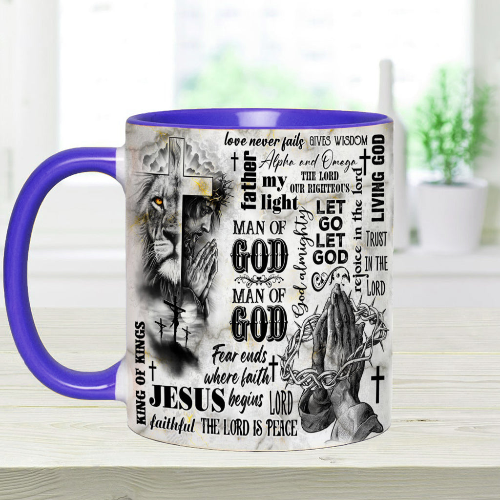 Man Of God - Personalized Christian Accent Mug