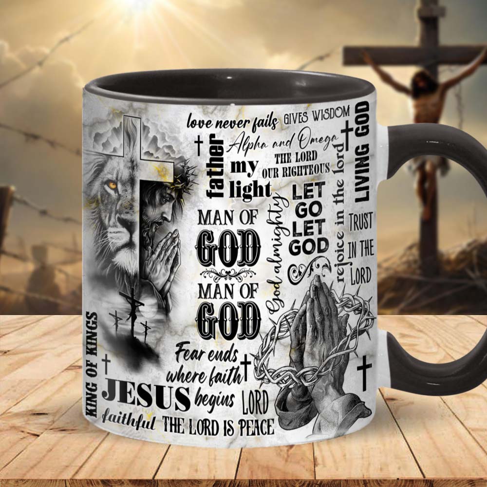 Man Of God - Personalized Christian Accent Mug