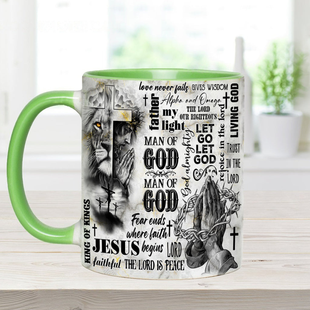 Man Of God - Personalized Christian Accent Mug