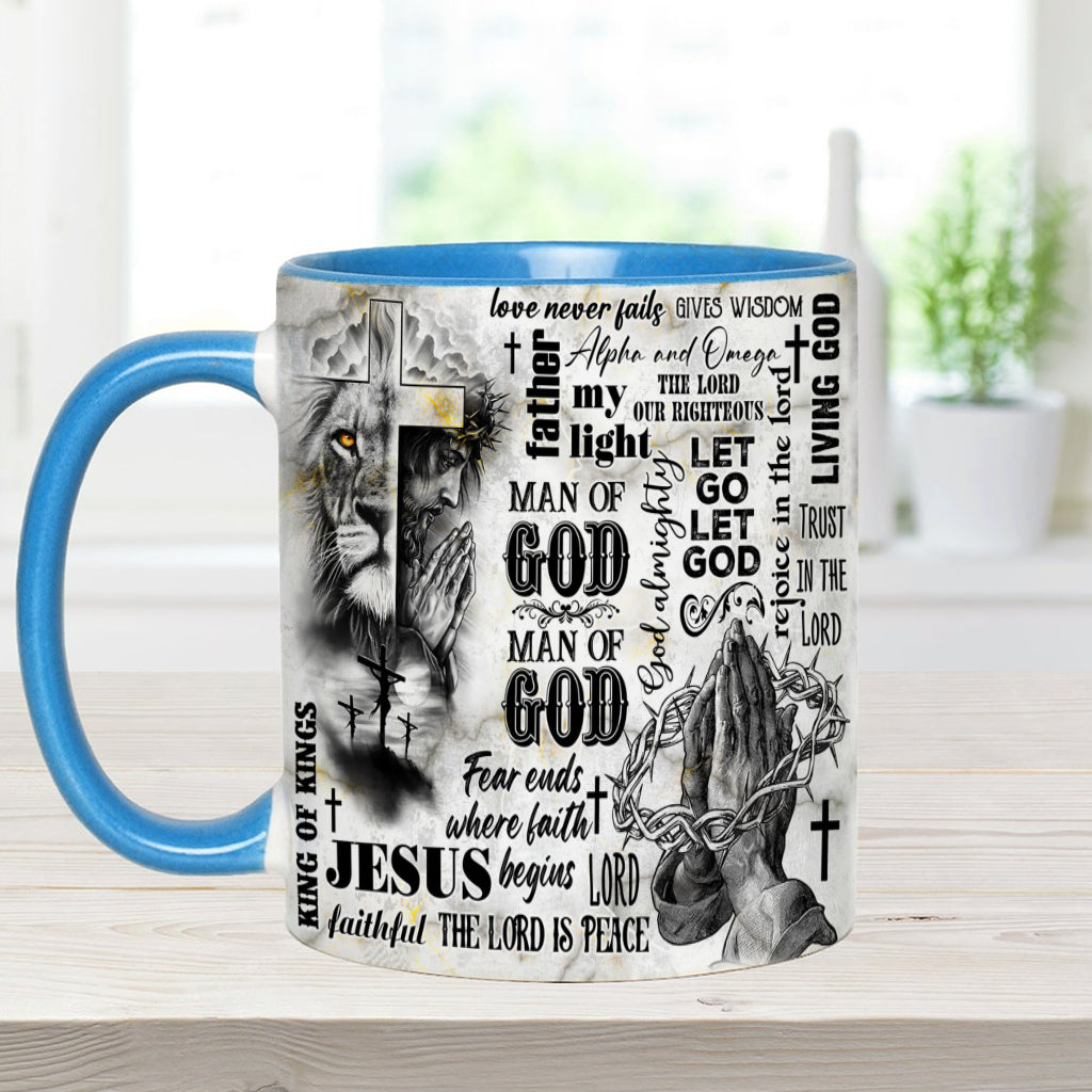 Man Of God - Personalized Christian Accent Mug