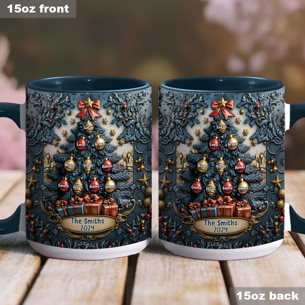 Merry Christmas - Personalized Family Accent Mug