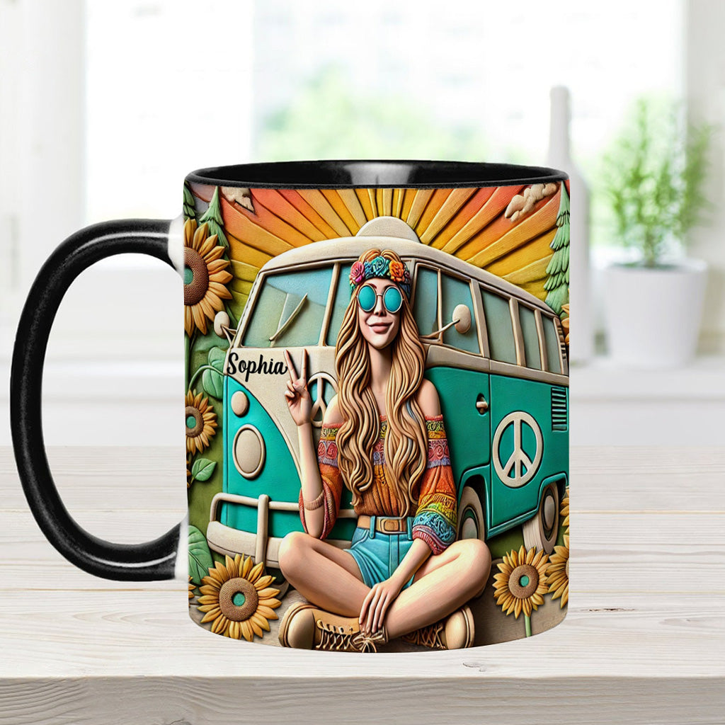 Hippie Soul - Personalized Hippie Accent Mug