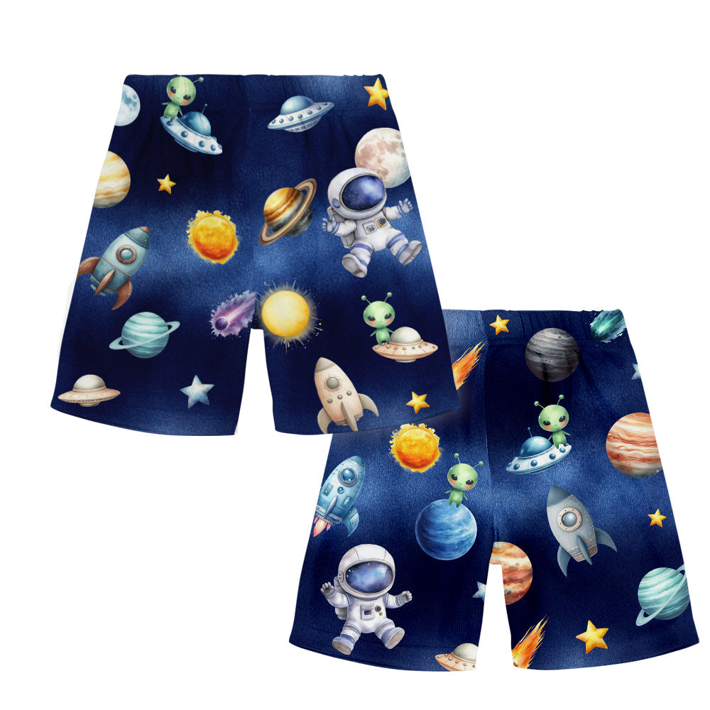 Cool Space Alphabet - Personalized Kid T-shirt & Shorts