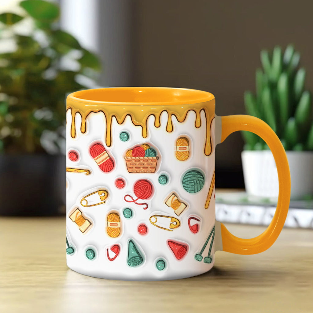 Ja, ich brauche all dieses Garn – personalisierte Strick-Tasse