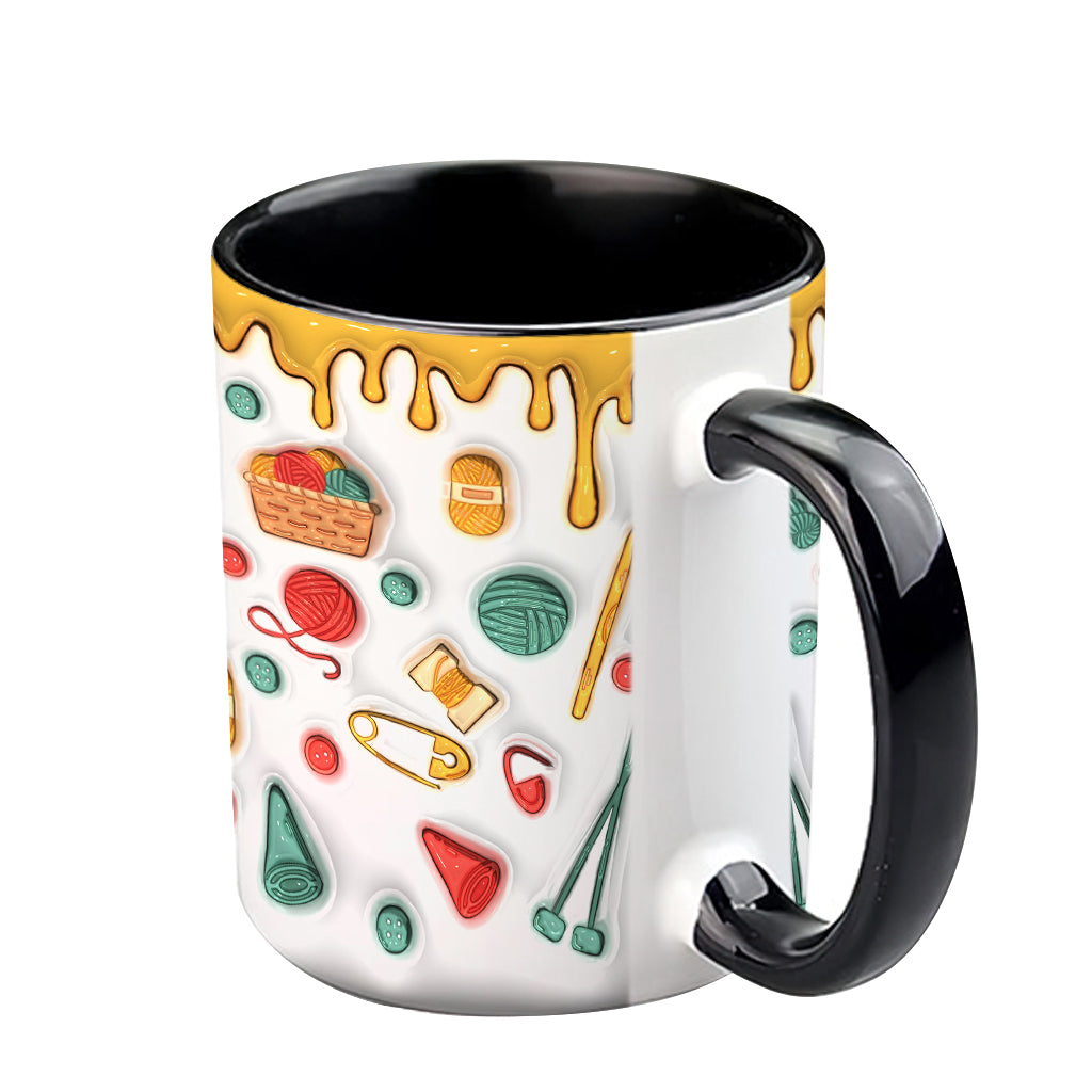 Ja, ich brauche all dieses Garn – personalisierte Strick-Tasse
