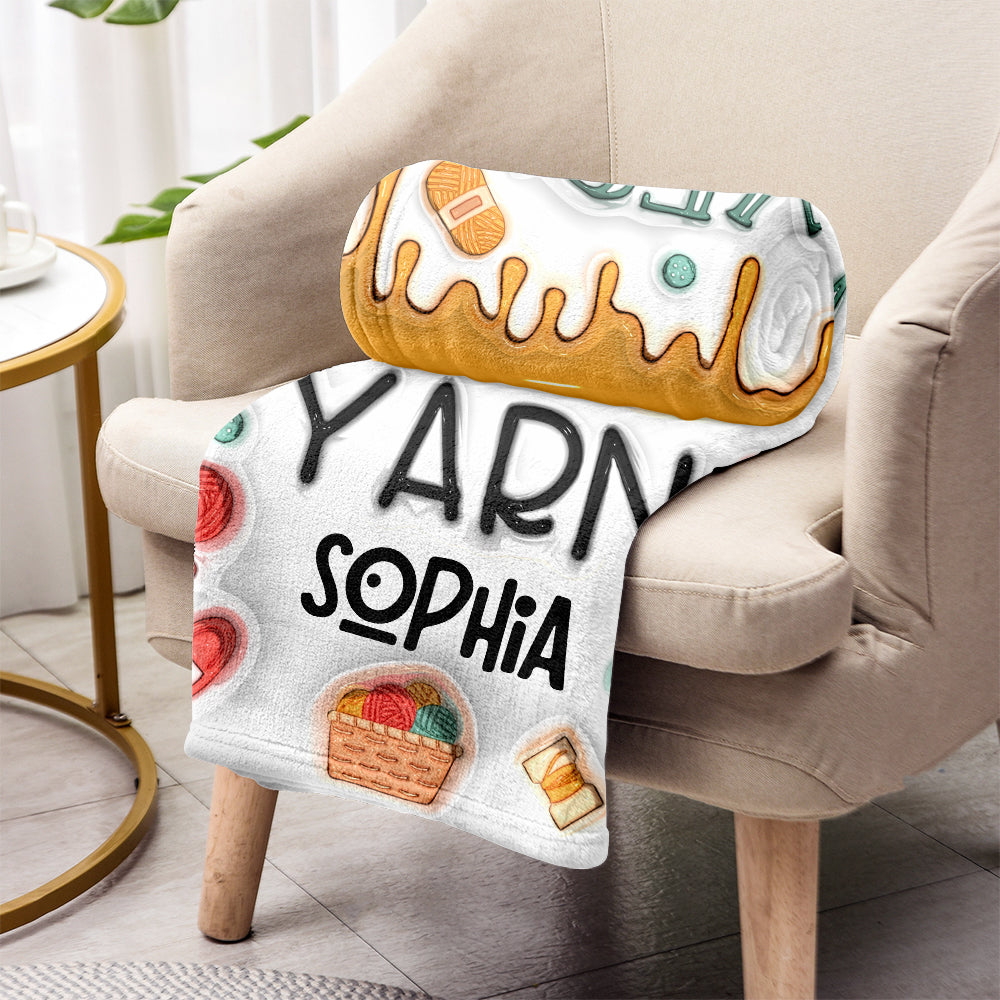 Yes I Do Need All This Yarn - Personalized Knitting Blanket