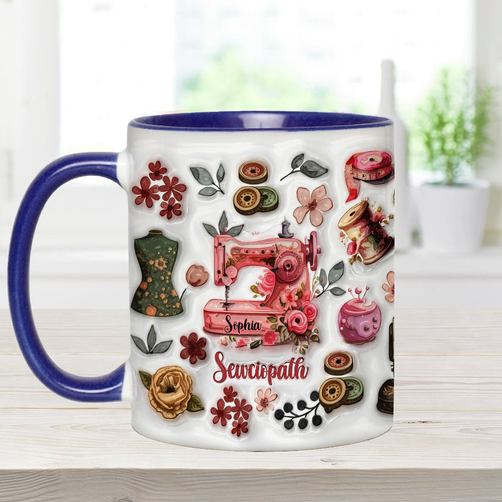 Mug Sewciopath - Accent de couture personnalisé