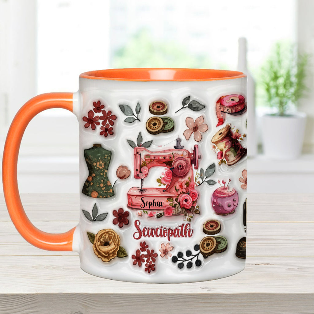 Mug Sewciopath - Accent de couture personnalisé