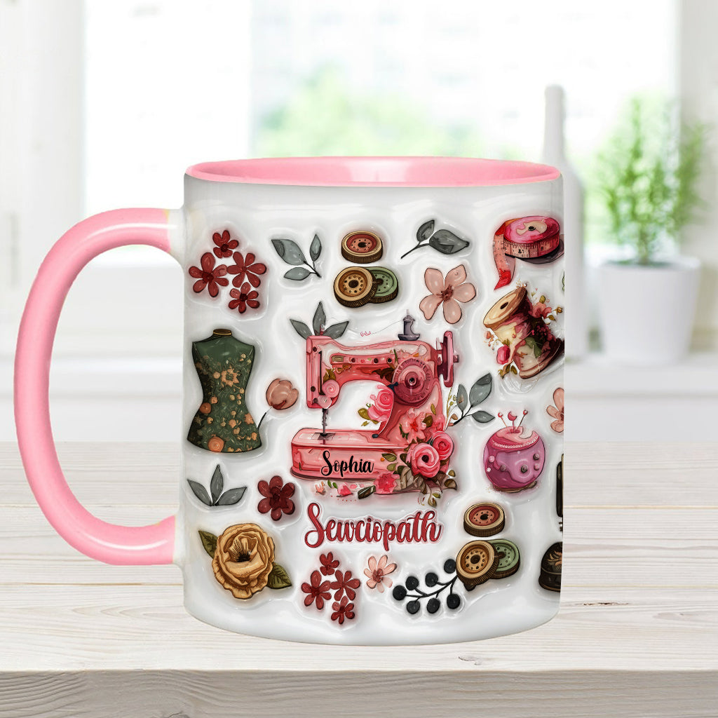 Mug Sewciopath - Accent de couture personnalisé
