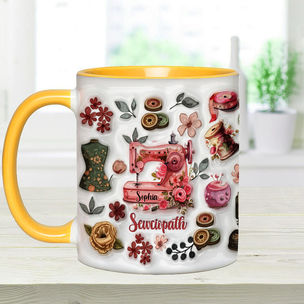 Mug Sewciopath - Accent de couture personnalisé