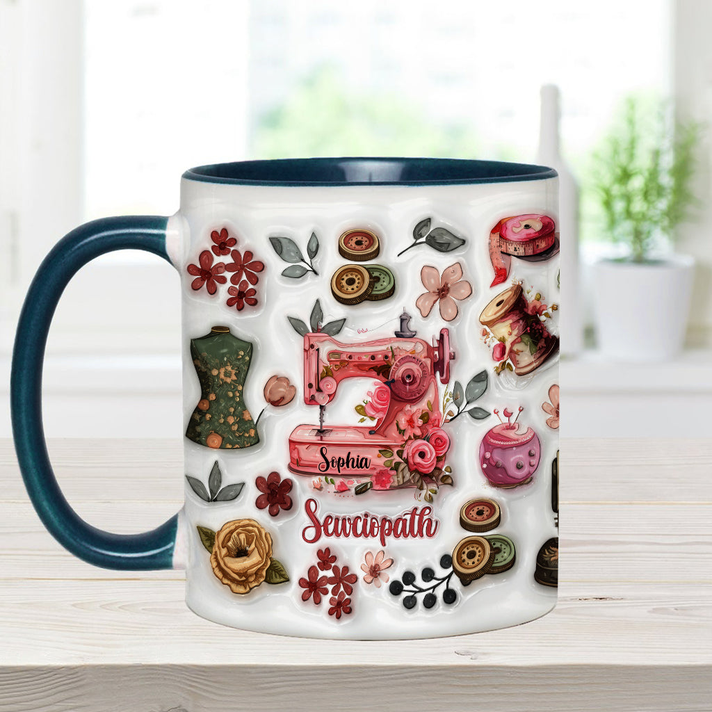 Mug Sewciopath - Accent de couture personnalisé