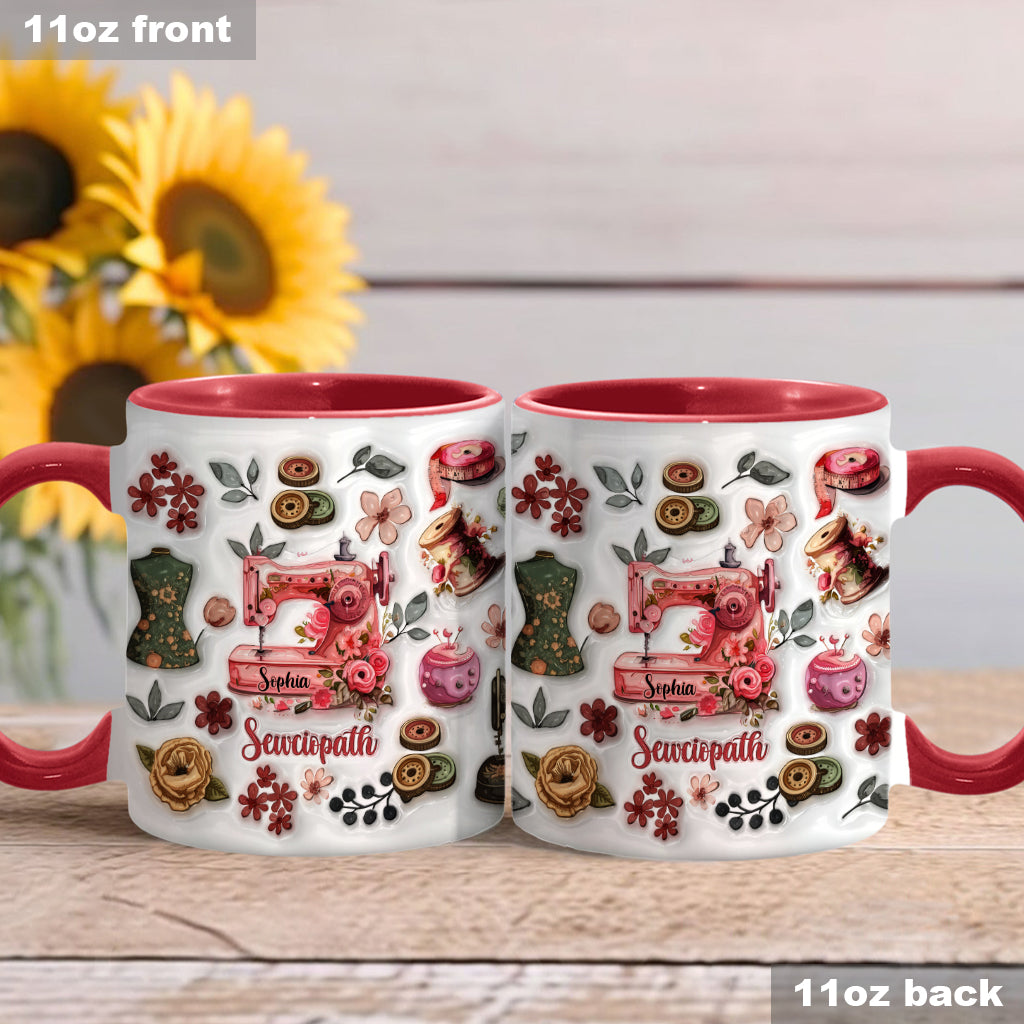 Mug Sewciopath - Accent de couture personnalisé