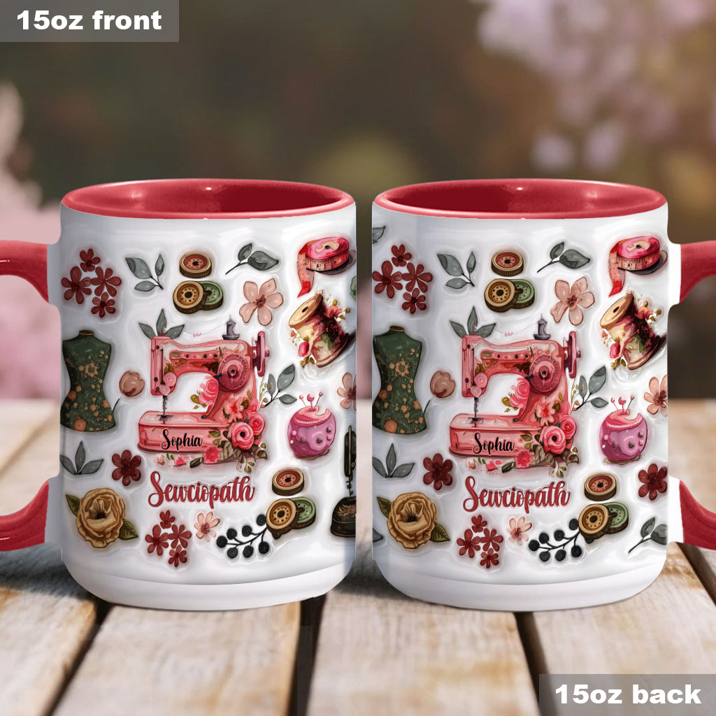 Mug Sewciopath - Accent de couture personnalisé