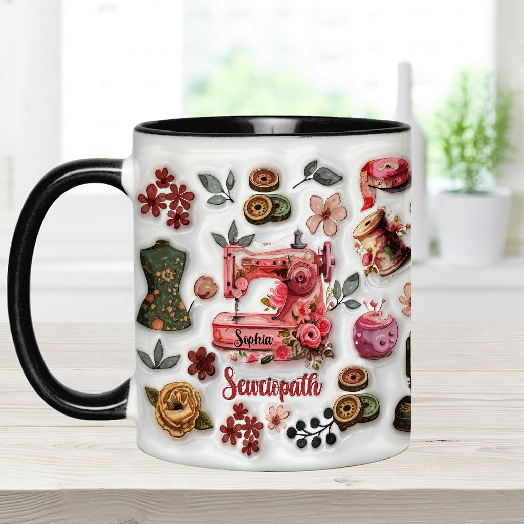 Mug Sewciopath - Accent de couture personnalisé