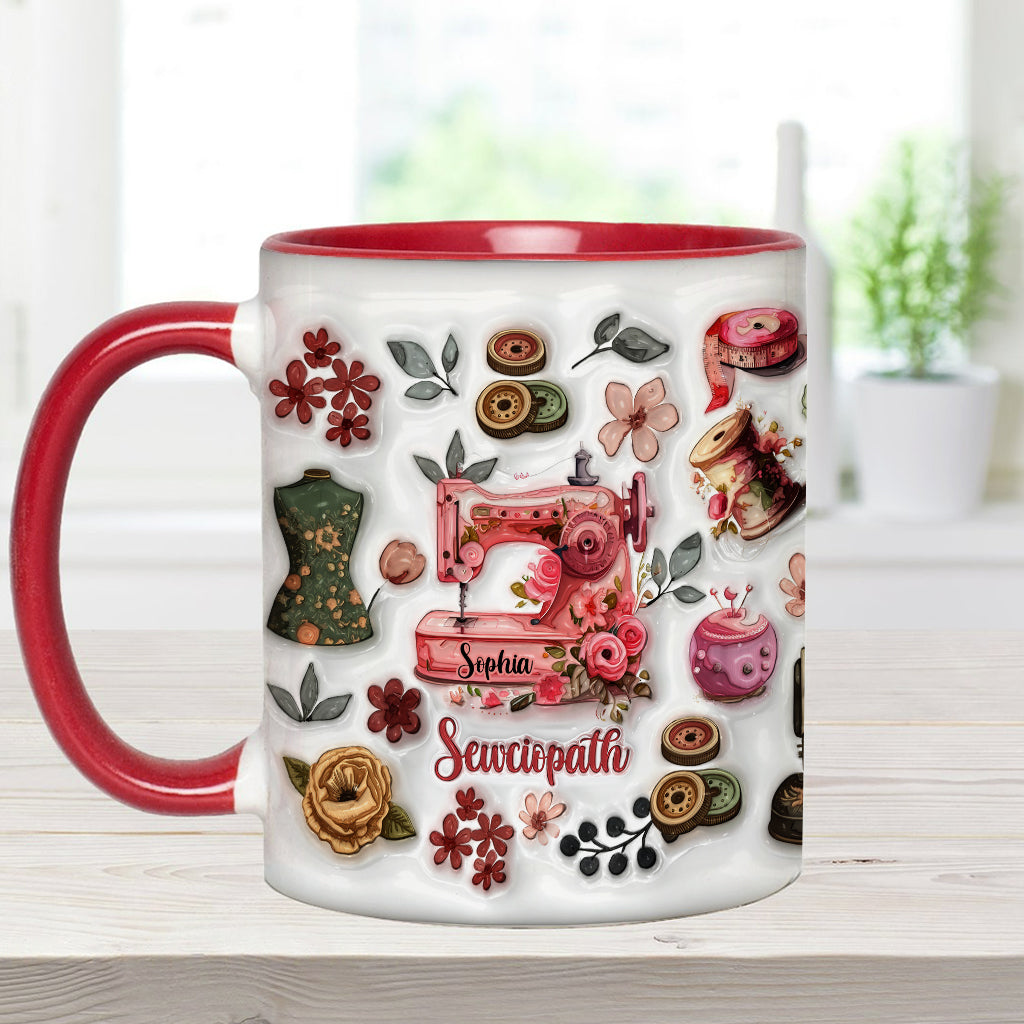 Mug Sewciopath - Accent de couture personnalisé