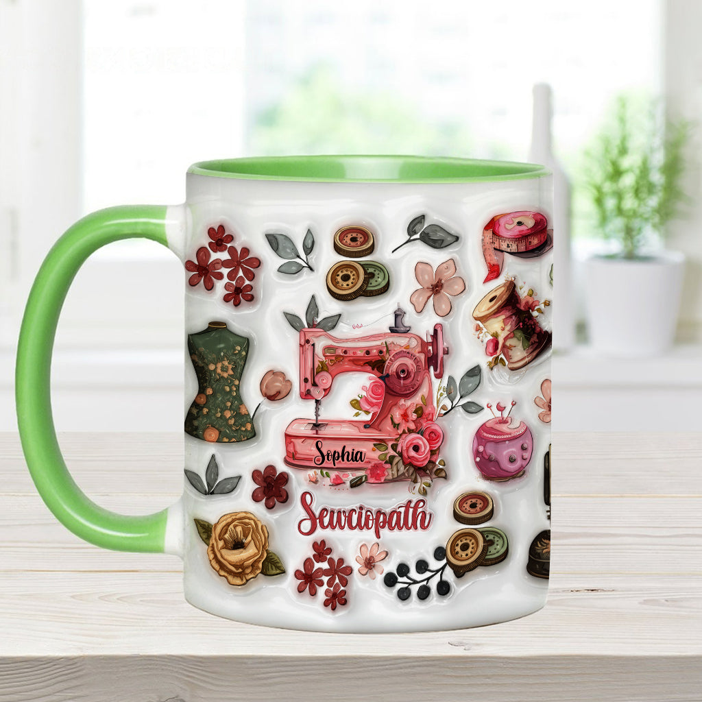 Mug Sewciopath - Accent de couture personnalisé