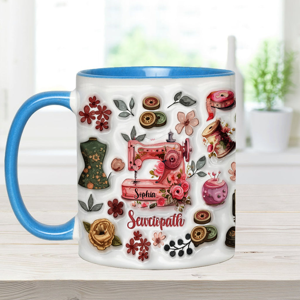 Mug Sewciopath - Accent de couture personnalisé