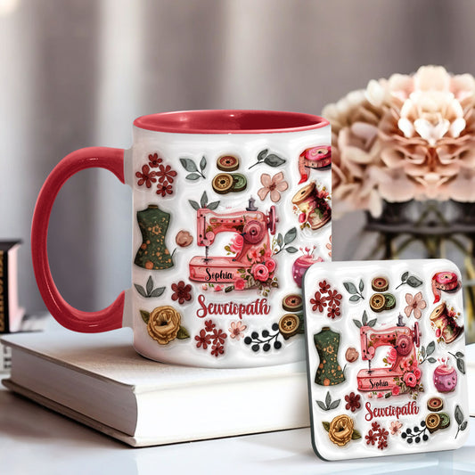 Mug Sewciopath - Accent de couture personnalisé