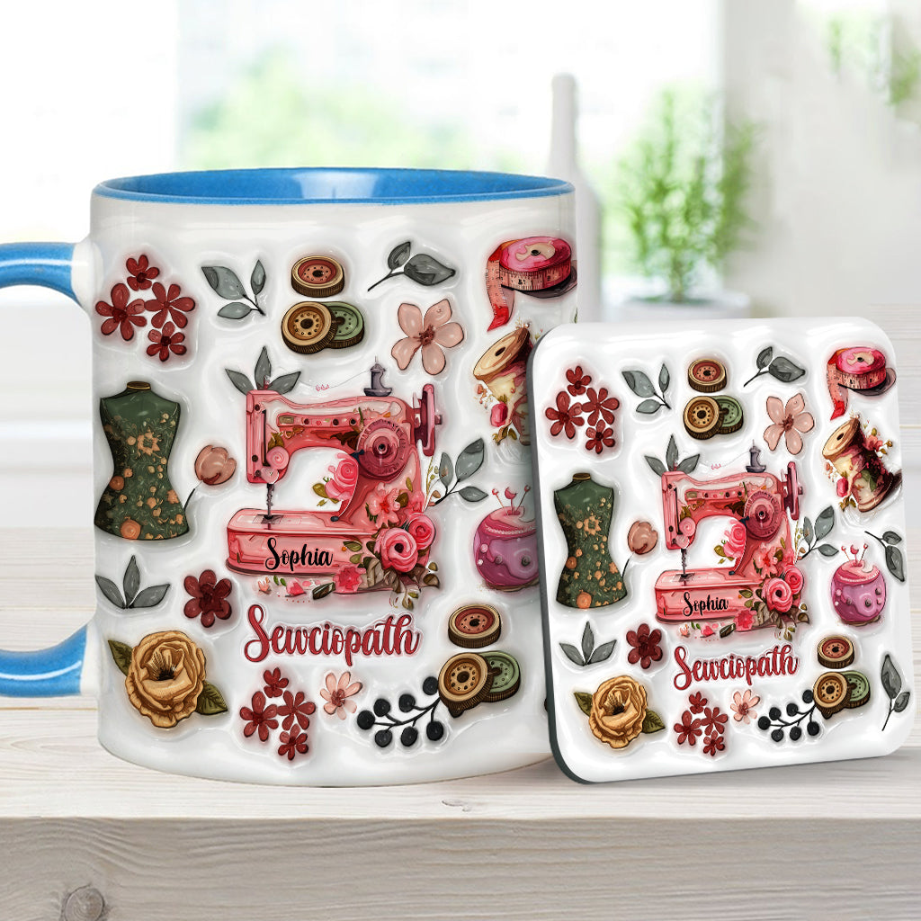 Mug Sewciopath - Accent de couture personnalisé