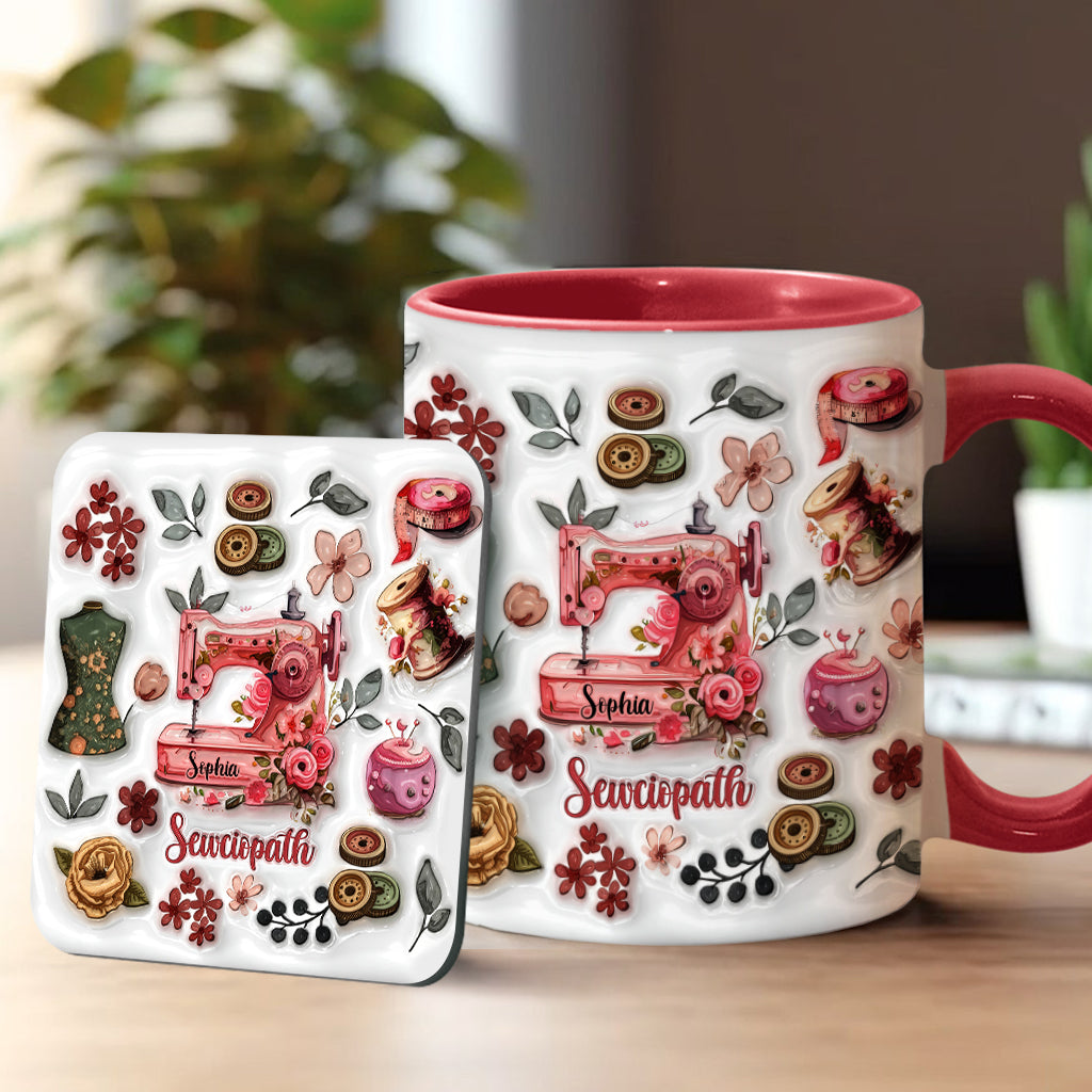 Mug Sewciopath - Accent de couture personnalisé