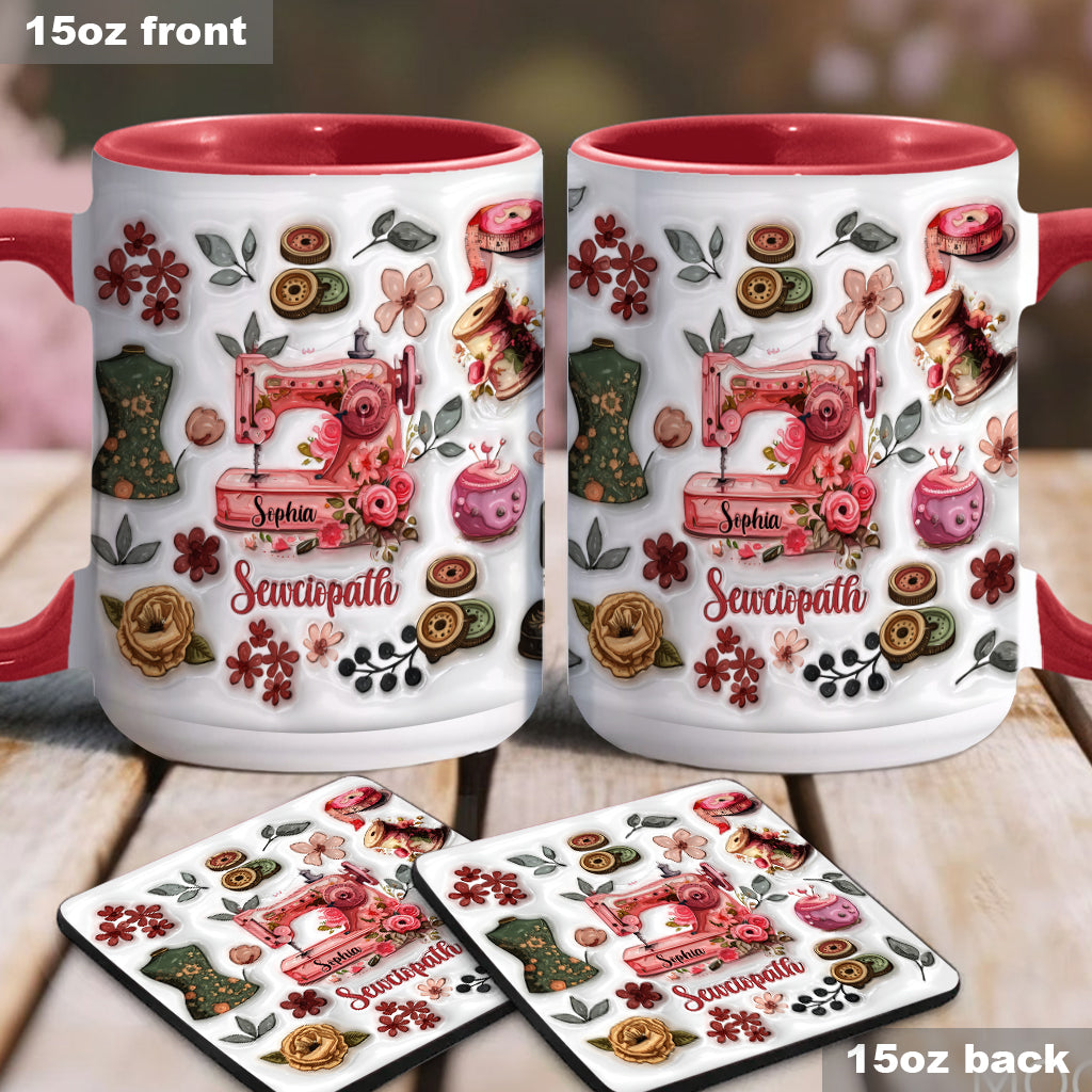 Mug Sewciopath - Accent de couture personnalisé