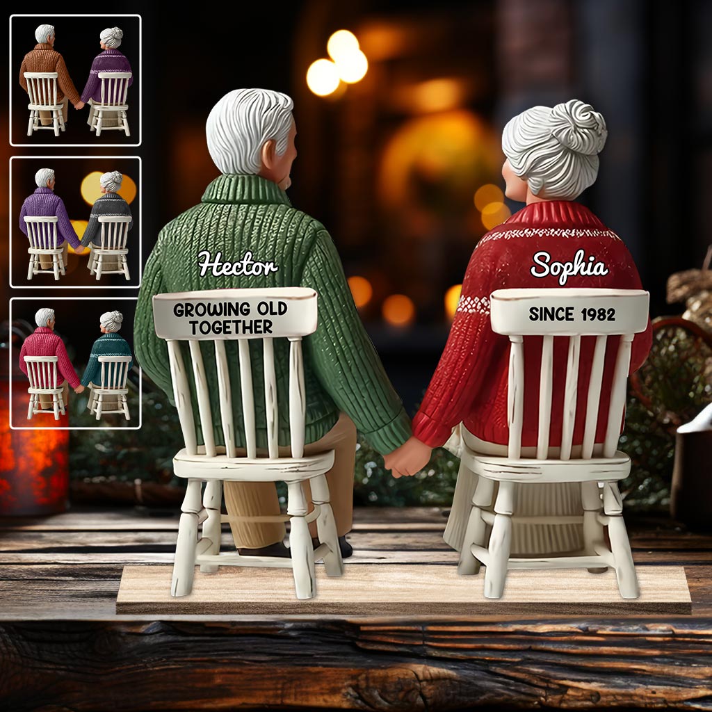 Growing Old Together - Personalized Couple 1 Layered Big Freestanding