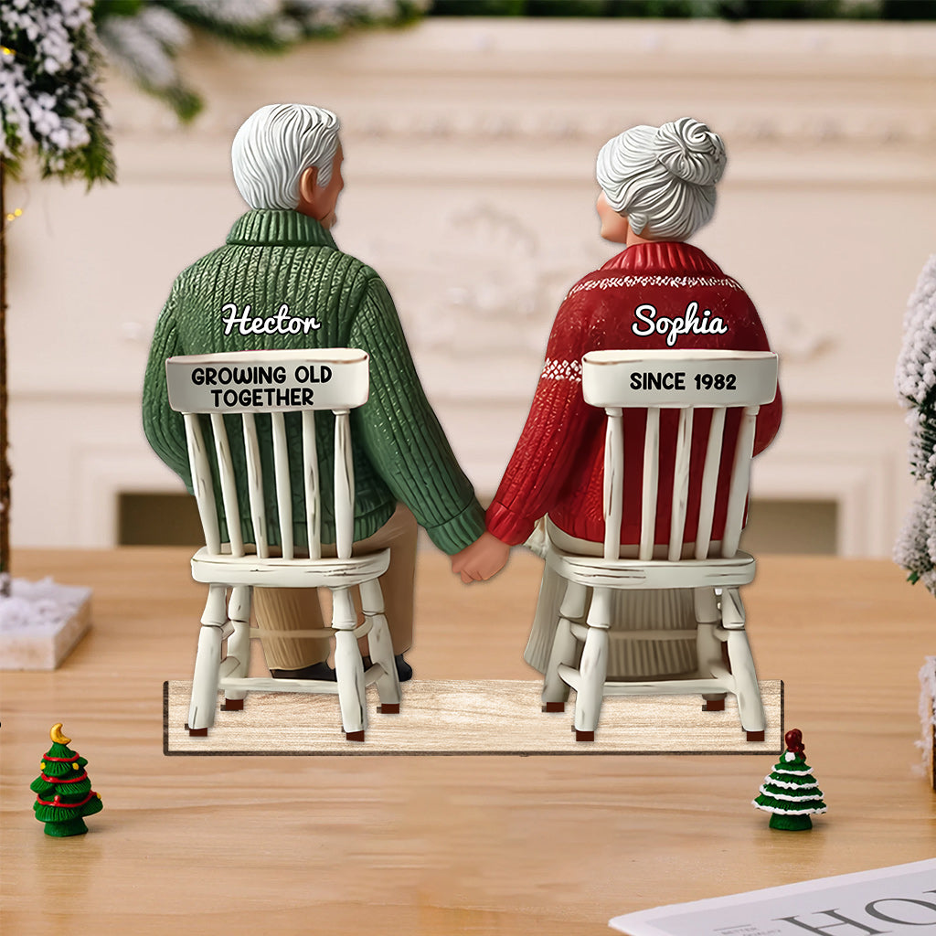 Growing Old Together - Personalized Couple 1 Layered Big Freestanding