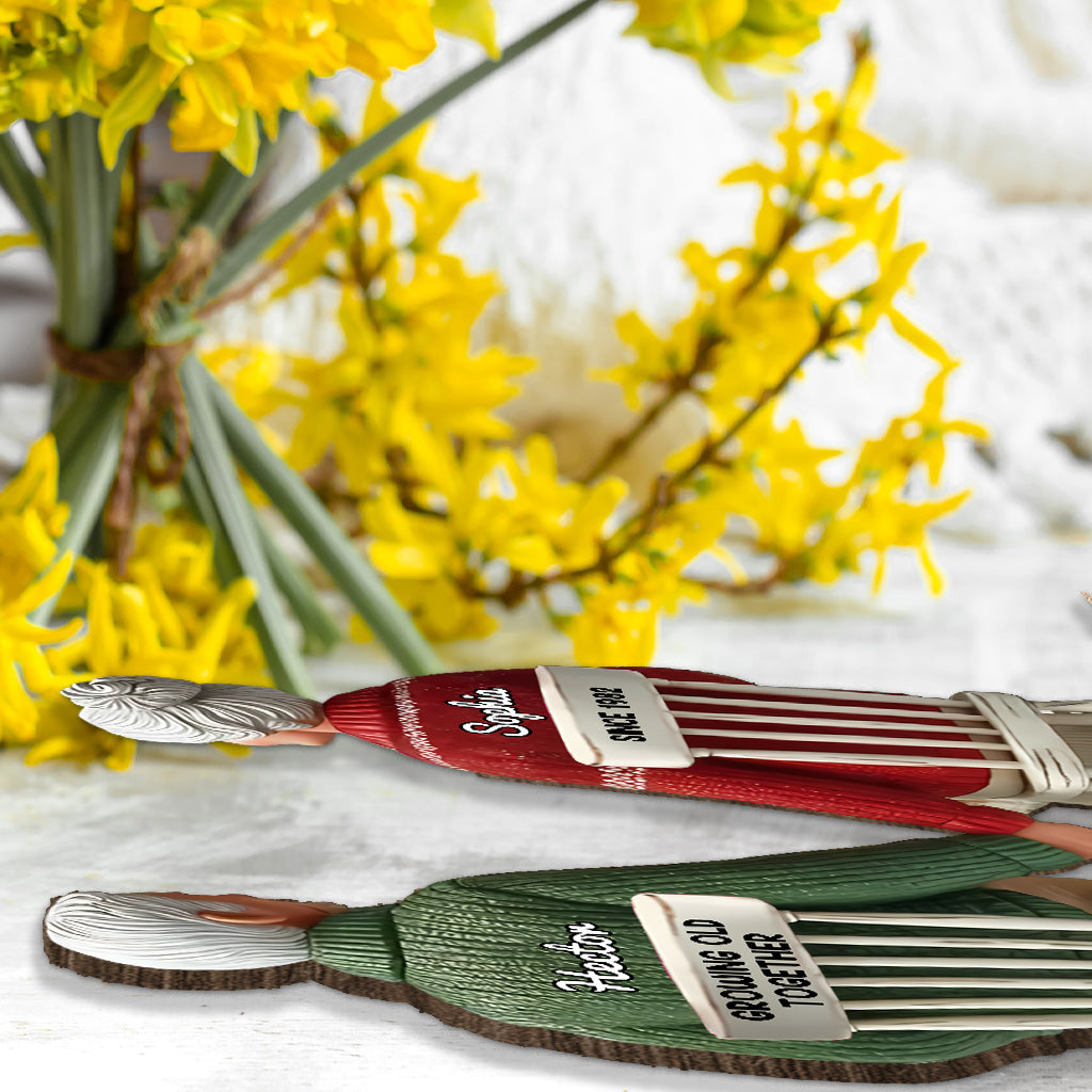 Growing Old Together - Personalized Couple 1 Layered Big Freestanding