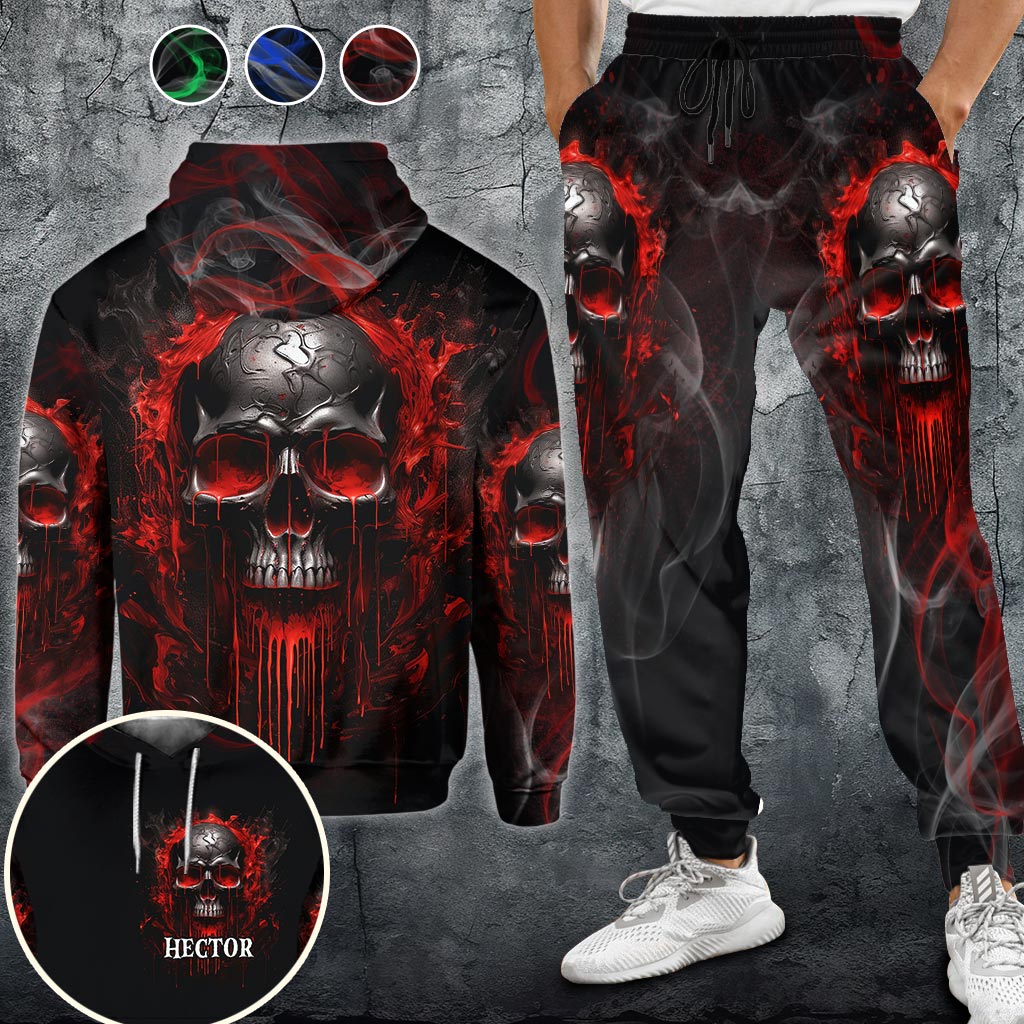 Cool Skull - Personalized Skull Hoodie and Sweatpants