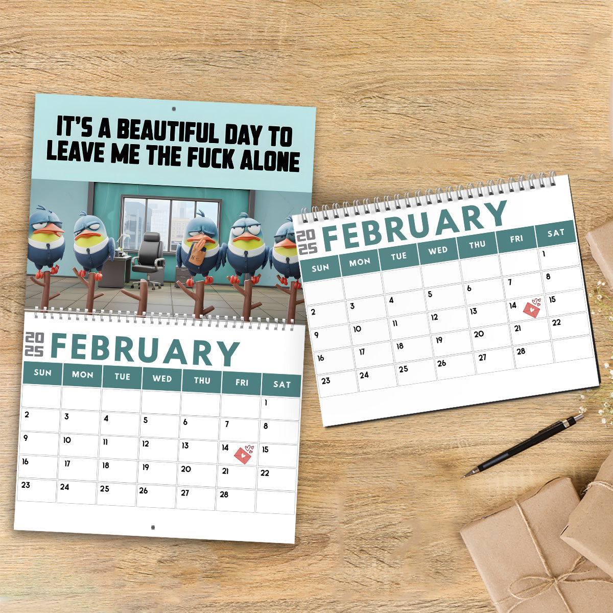 Sarcastic Desk Companion - Personalized Colleague Wall Calendar & Desk Calendar