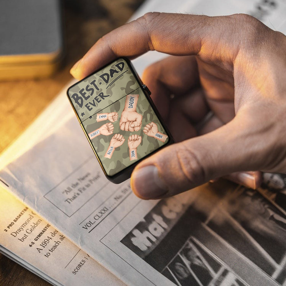 Best Dad Ever - Personalized Father Lighter