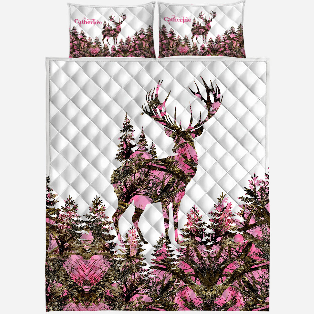 Love Hunting - Personalized Hunting Quilt Set