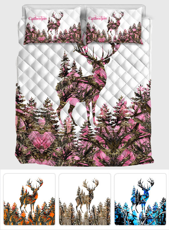 Love Hunting - Personalized Hunting Quilt Set