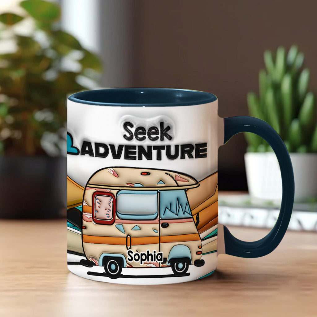 Seek Adventure - Personalized Camping Accent Mug