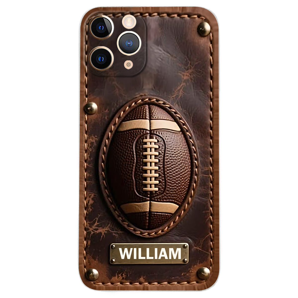 Gameday - Personalized Football Leather Phone Case