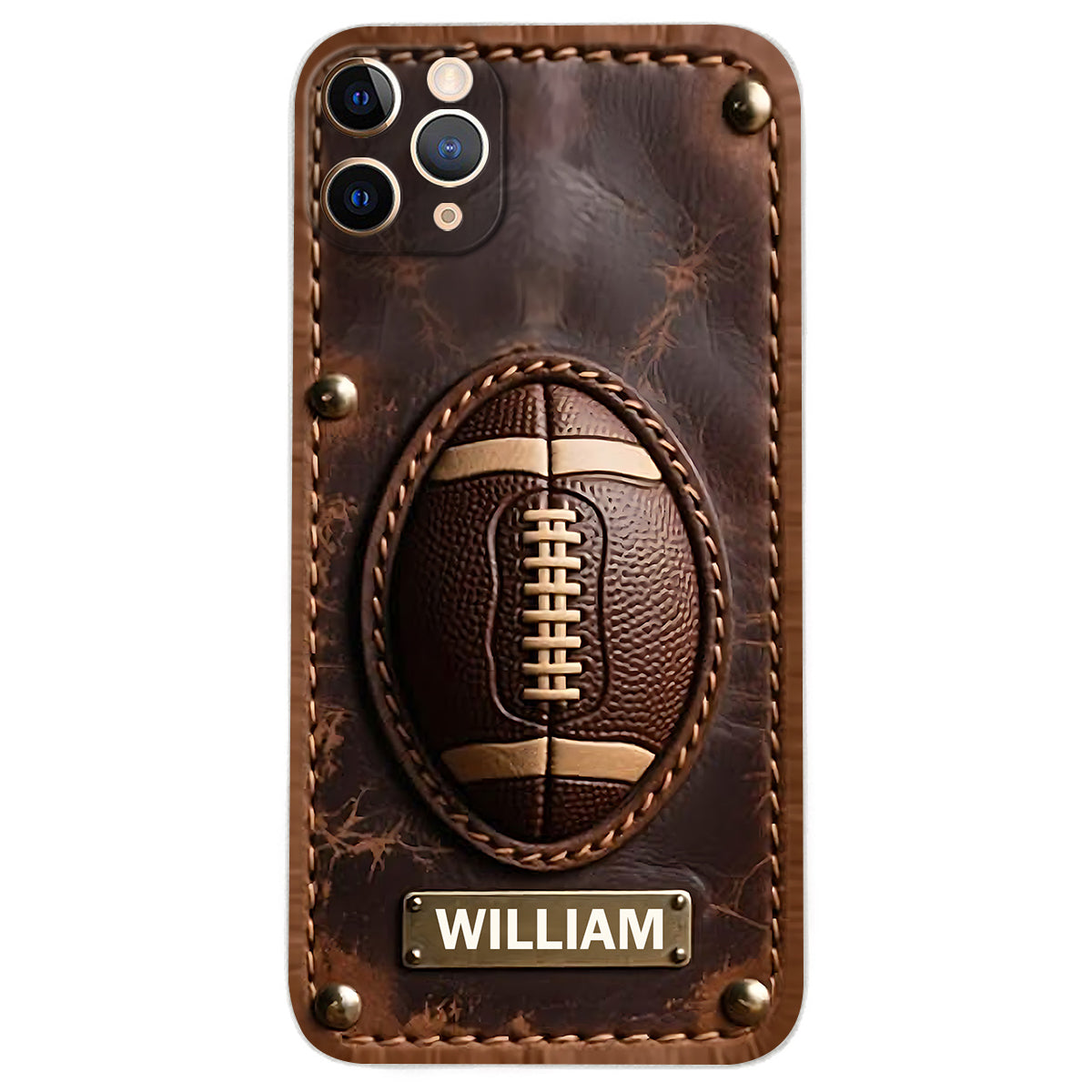 Gameday - Personalized Football Leather Phone Case