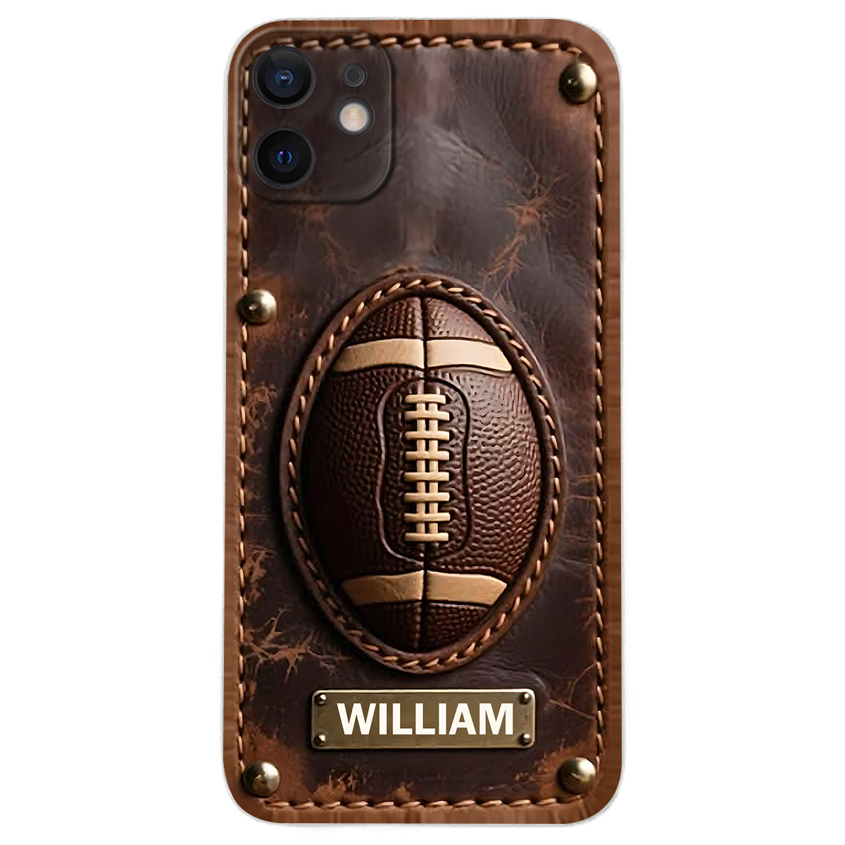 Gameday - Personalized Football Leather Phone Case