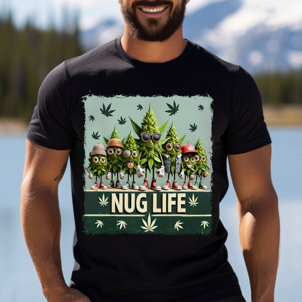 Nug Life – Weed-T-Shirt und Hoodie
