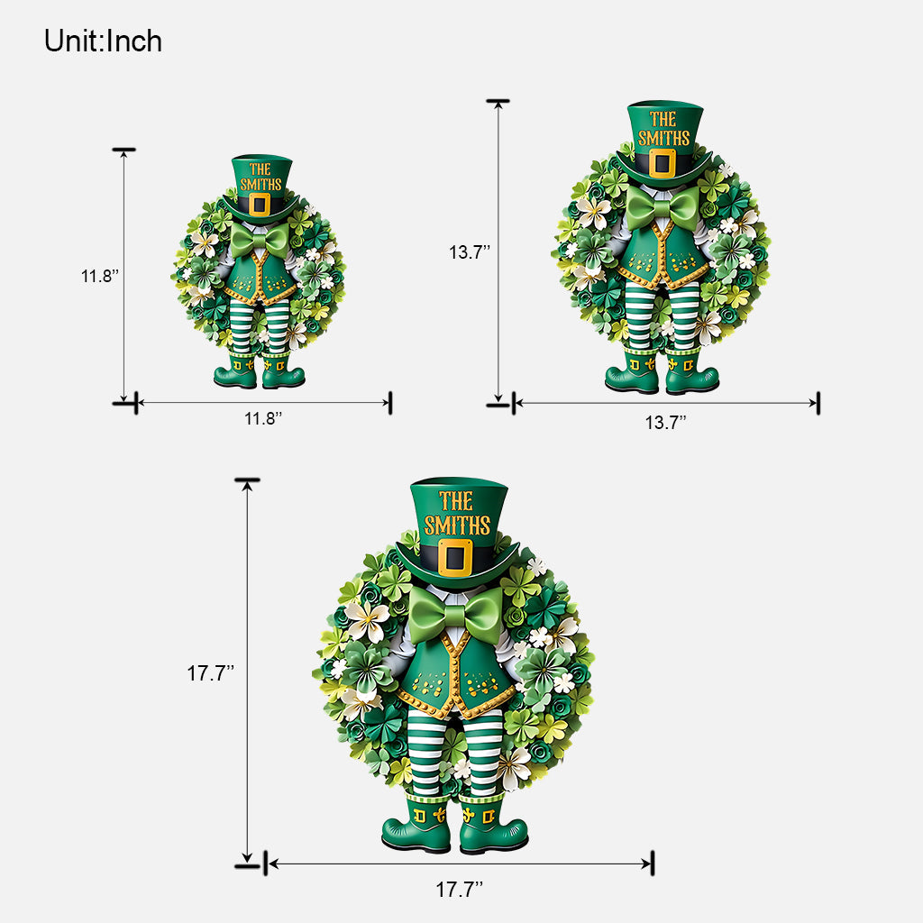 St. Patrick's Day Entrances Decoration - Personalized Saint Patrick's Day Custom Shaped Wood Sign