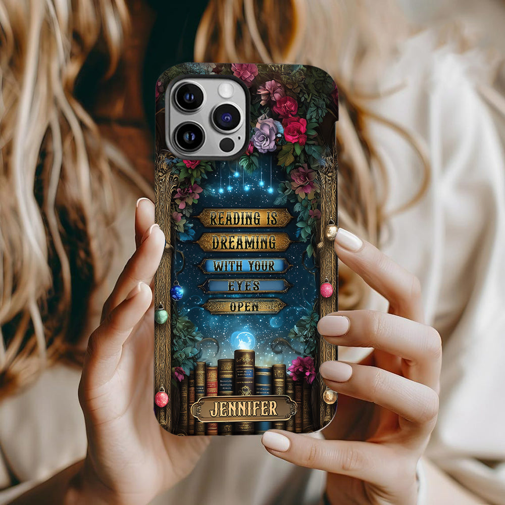 Reading is Dreaming - Personalized Book Full Print Phone Case