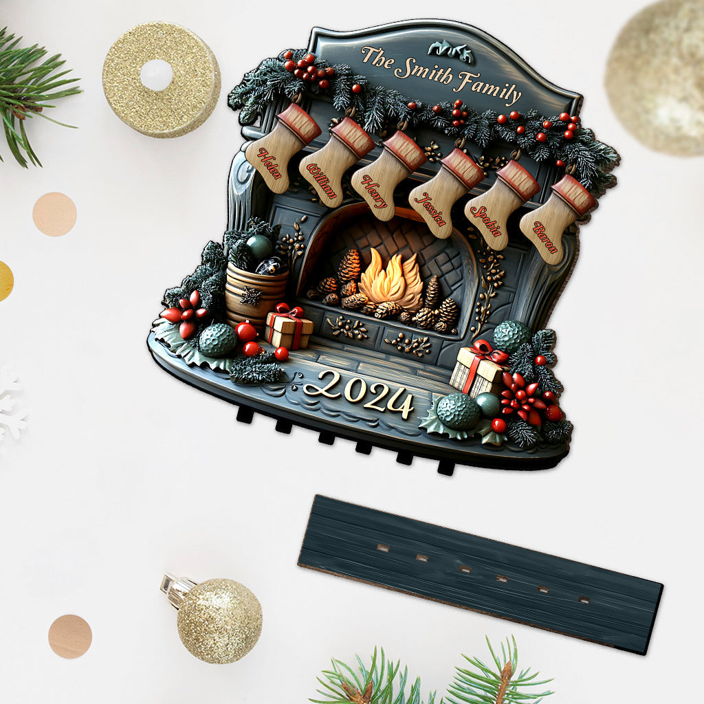 Chaussette de Noël à suspendre - Personnalisée pour toute la famille, 1 grand modèle autoportant