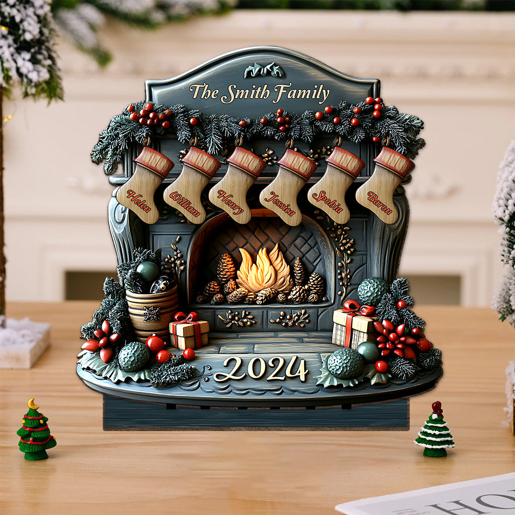 Chaussette de Noël à suspendre - Personnalisée pour toute la famille, 1 grand modèle autoportant