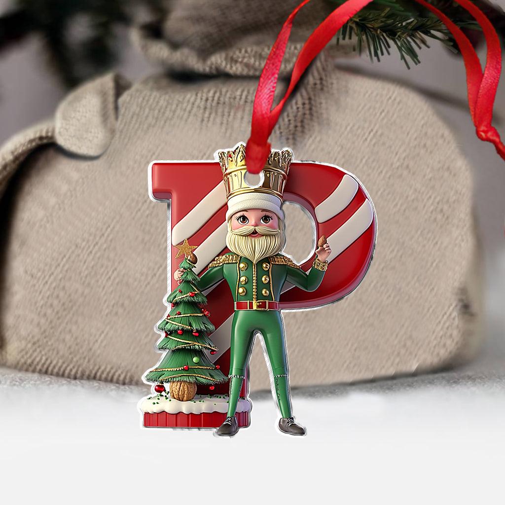 Merry Christmas Alphabet - Personalized Kid Ornament