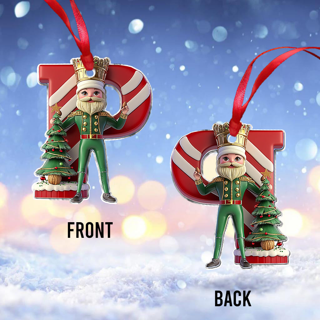 Merry Christmas Alphabet - Personalized Kid Ornament