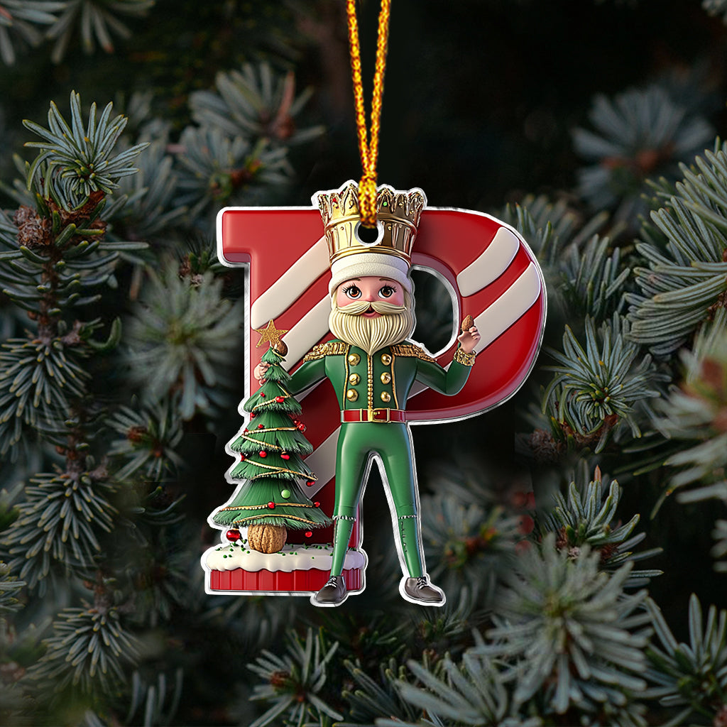 Merry Christmas Alphabet - Personalized Kid Ornament