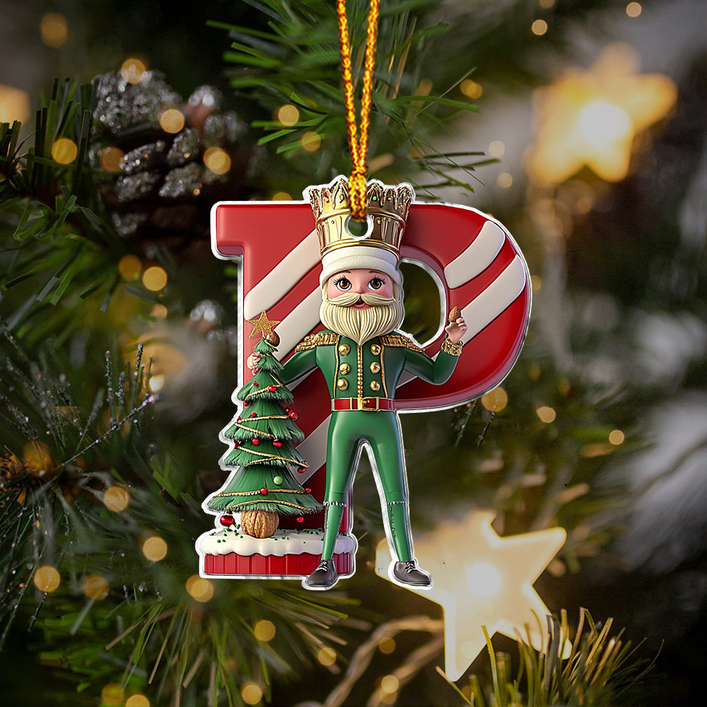 Merry Christmas Alphabet - Personalized Kid Ornament