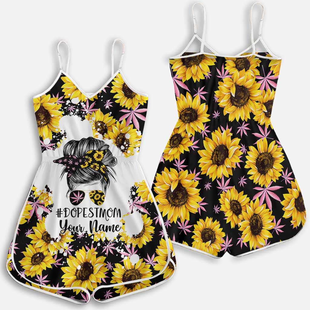 Dopest Mom - Personalized Weed Romper
